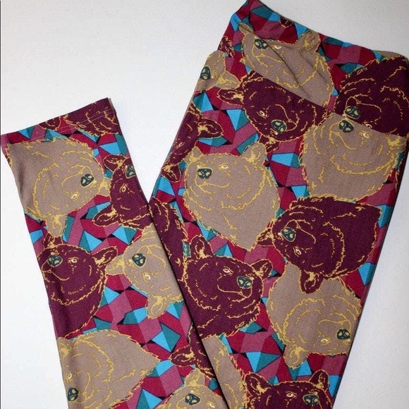 Lularoe Leggings HTF Bear TC - Picture 1 of 1
